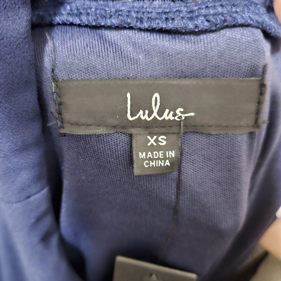 Spread the Romance Navy Blue Lace Off-the-Shoulder Maxi Dress - Picture 5 of 9